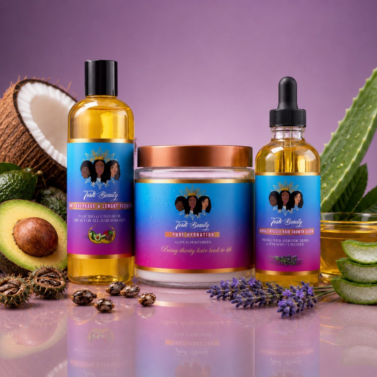 Tosh Beauty Complete Hair Care Bundle